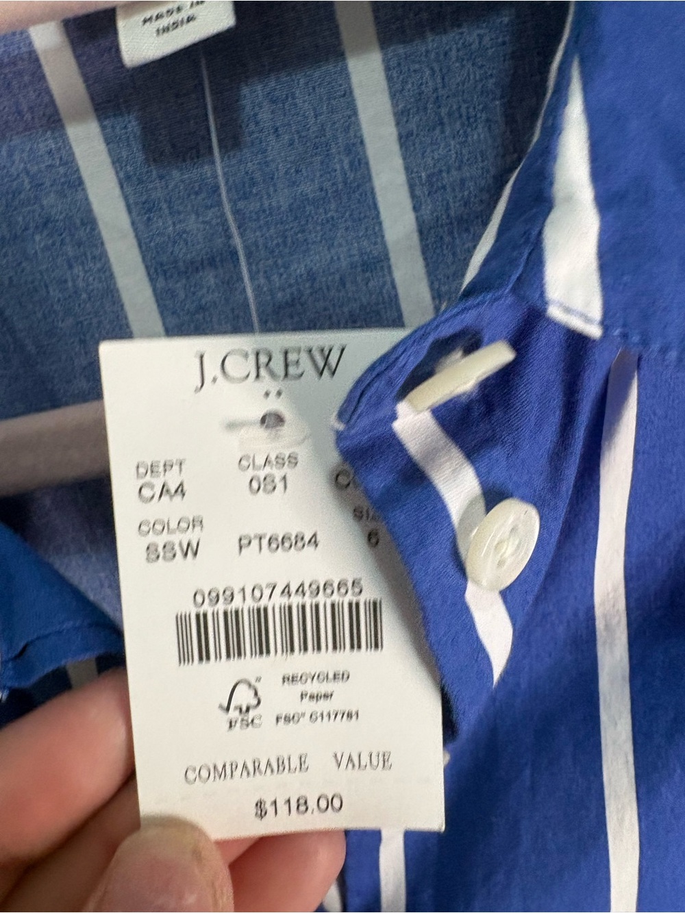 J.Crew Short-sleeve tie-waist mini dress - Picture 3 of 7